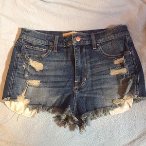 Hollister high rise cut offs